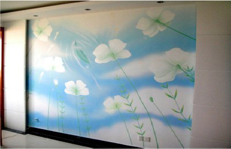 海安画墙绘怎么画好白云的蓬松感？