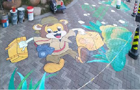 海安夏季画地面彩绘会遇到的问题