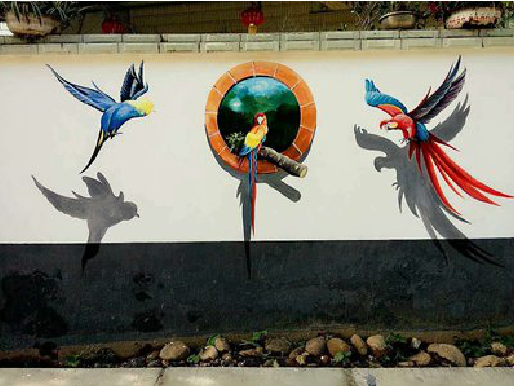 海安视觉错位-3D墙绘设计