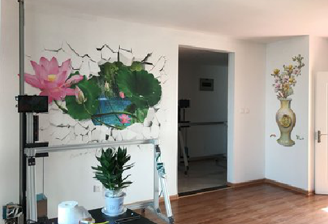 海安墙体彩绘相比墙纸的优势。