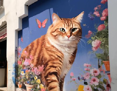 海安自己绘制有个性的手绘墙