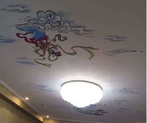 海安如何快速绘制天花板上的手绘墙？