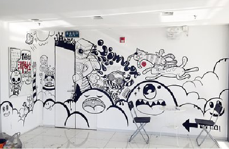 海安手绘墙并非传统涂鸦。