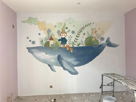 海安手绘墙的特点及优势。